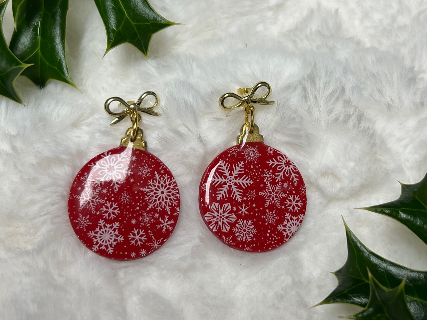 Large Round Ornament Earrings