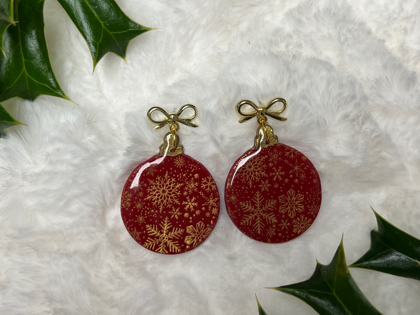 Large Round Ornament Earrings