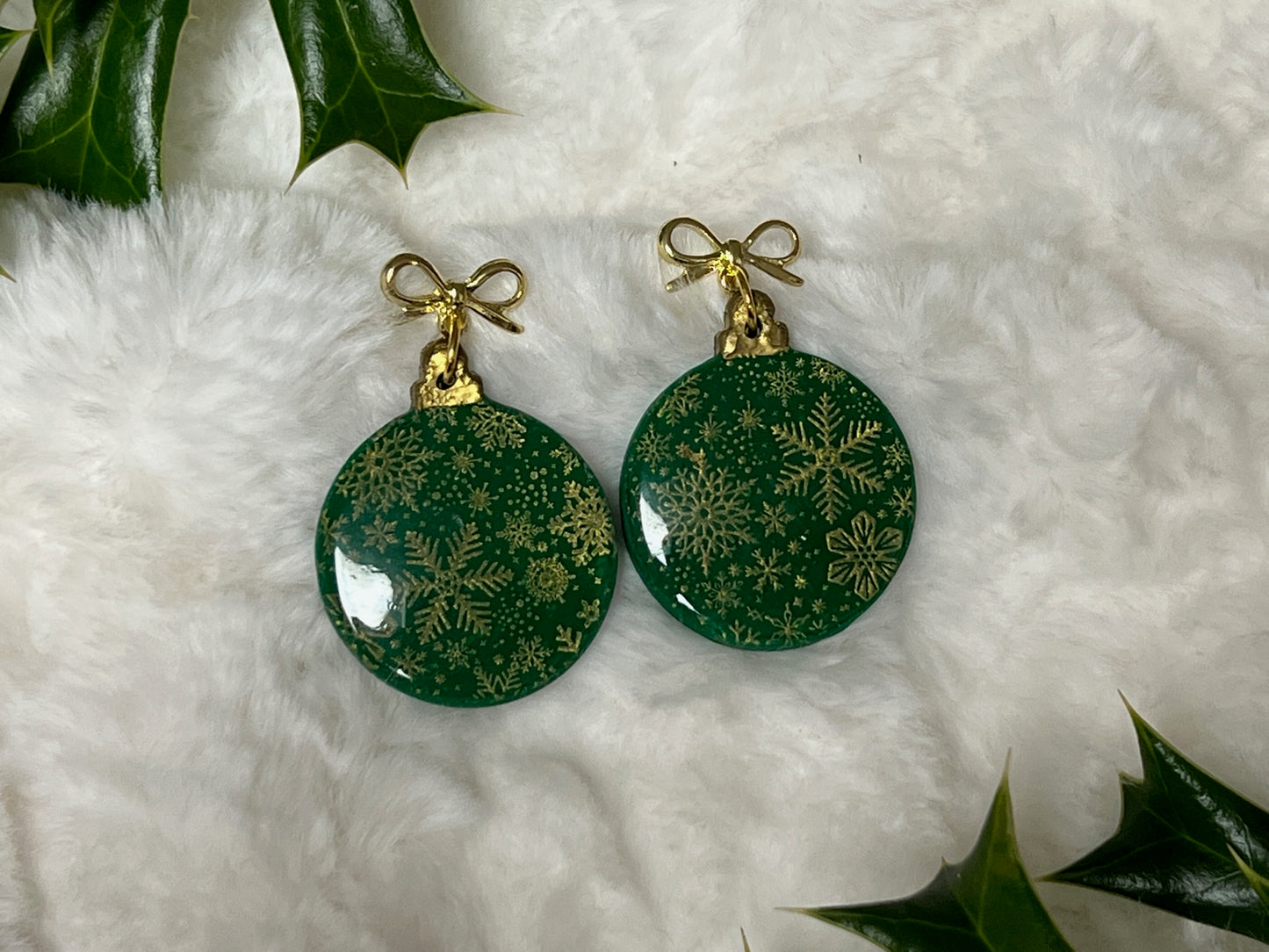 Large Round Ornament Earrings