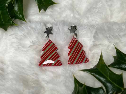 Christmas Tree Drop Earrings