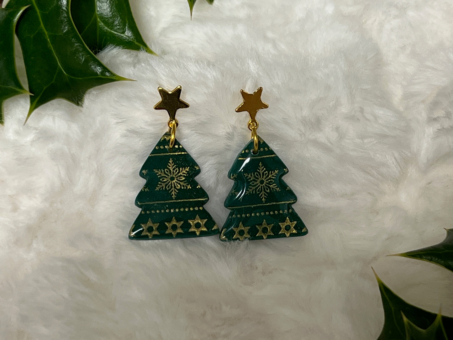 Christmas Tree Drop Earrings