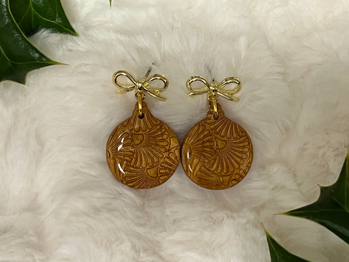 Small Ornament Drop Earrings