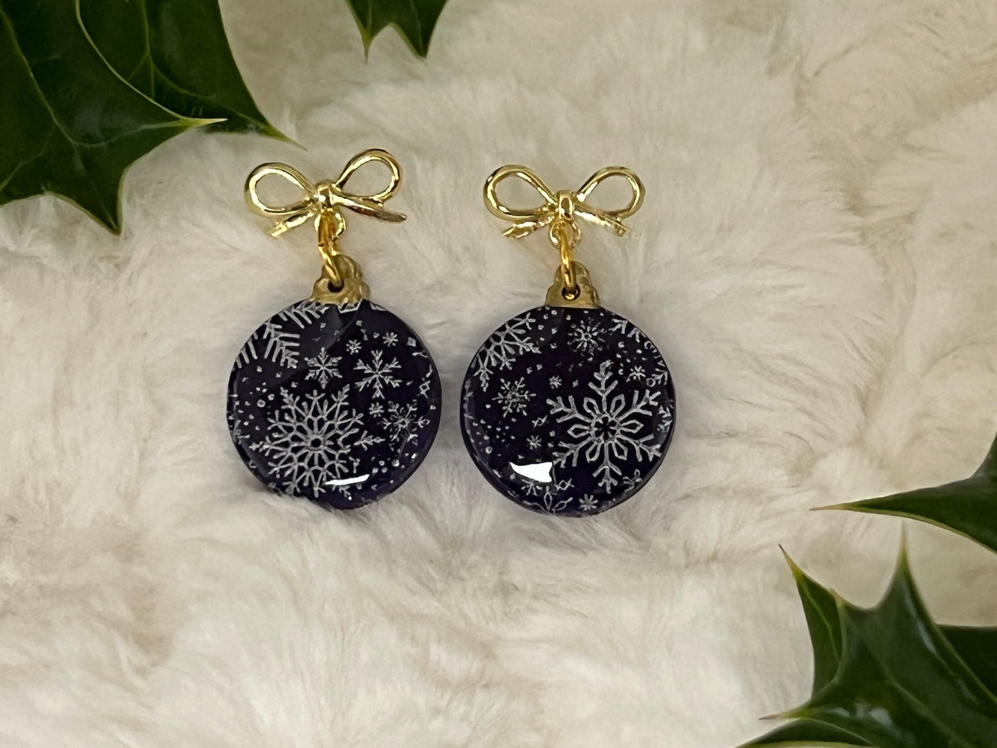 Small Ornament Drop Earrings