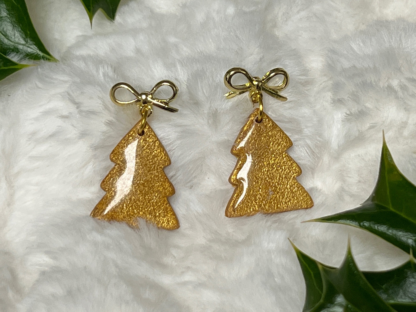 Christmas Tree Drop Earrings