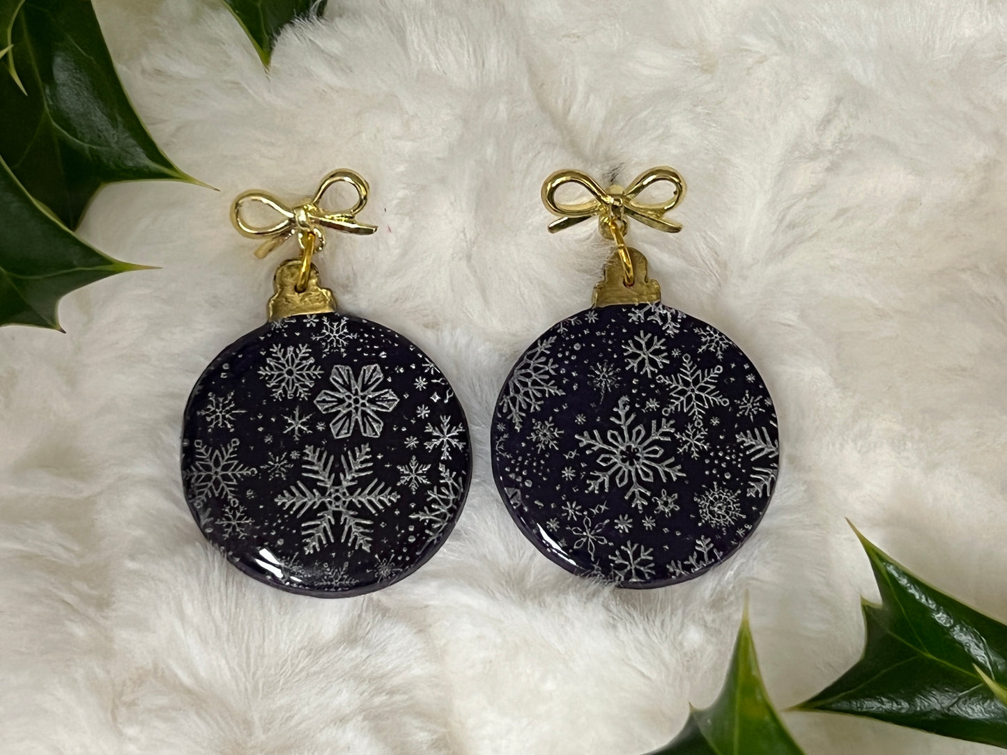 Large Round Ornament Earrings