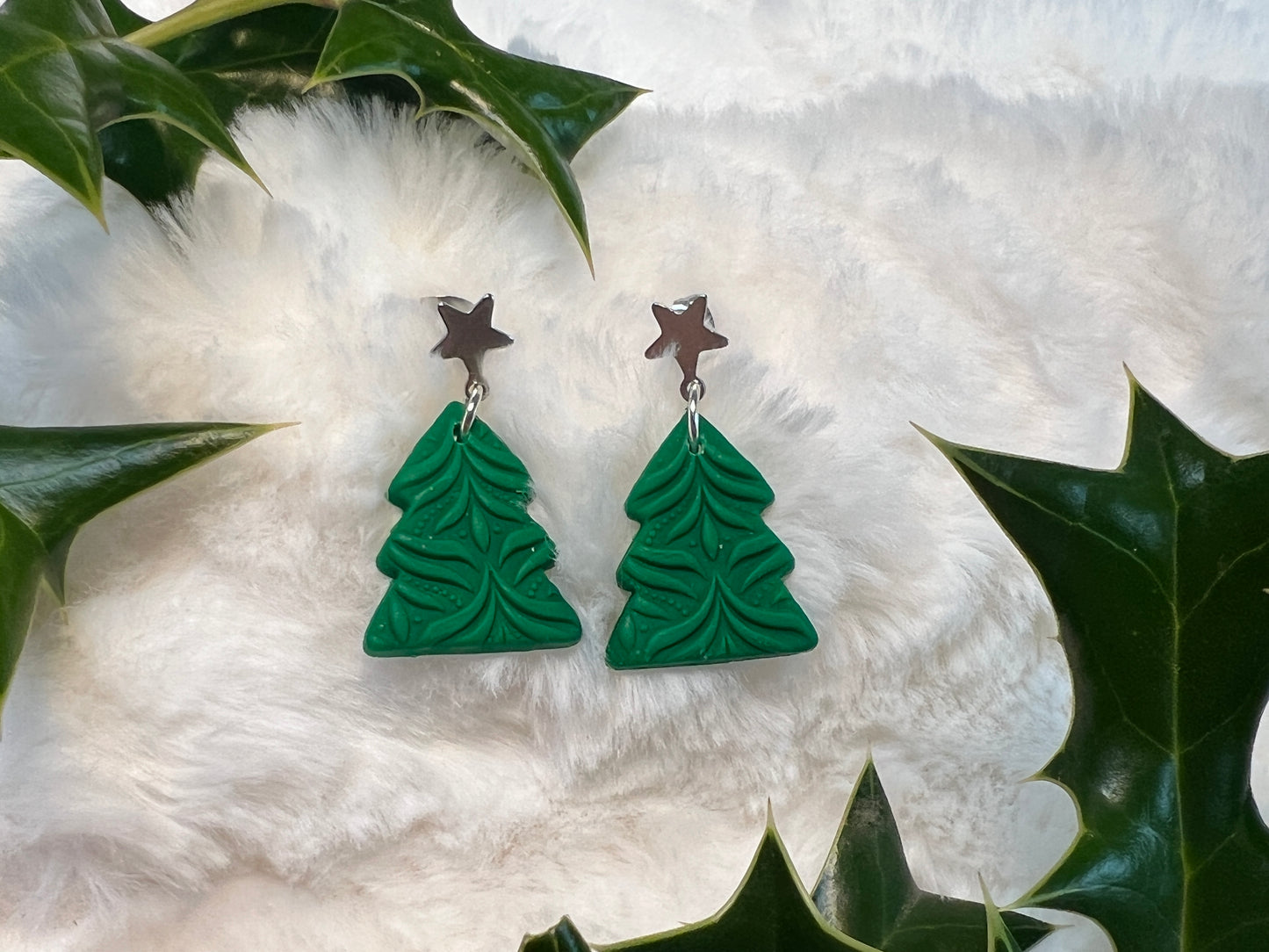 Christmas Tree Drop Earrings