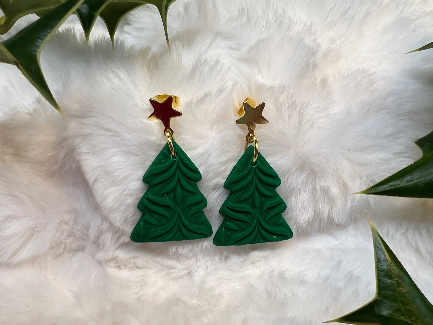 Christmas Tree Drop Earrings