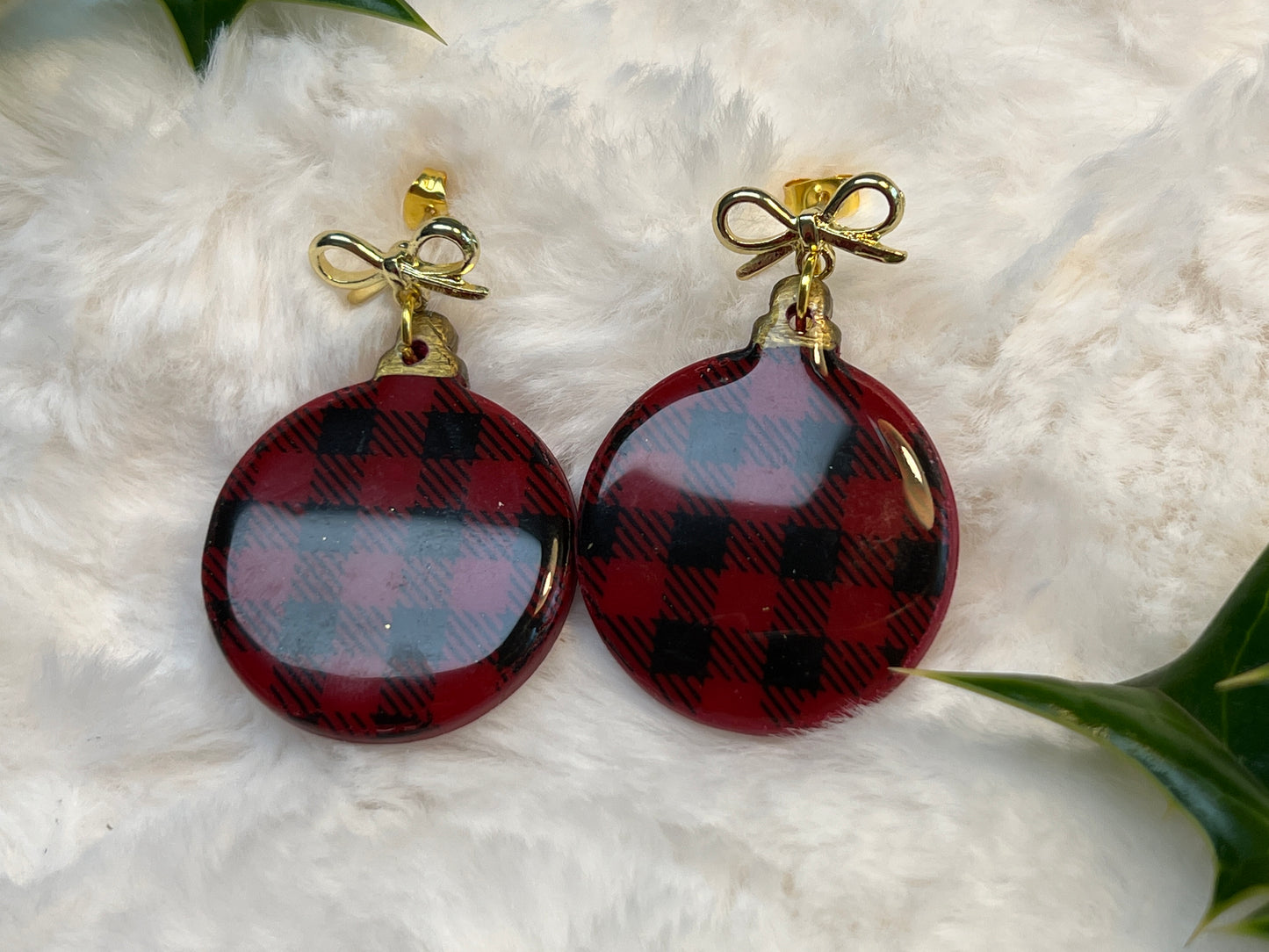 Large Round Ornament Earrings