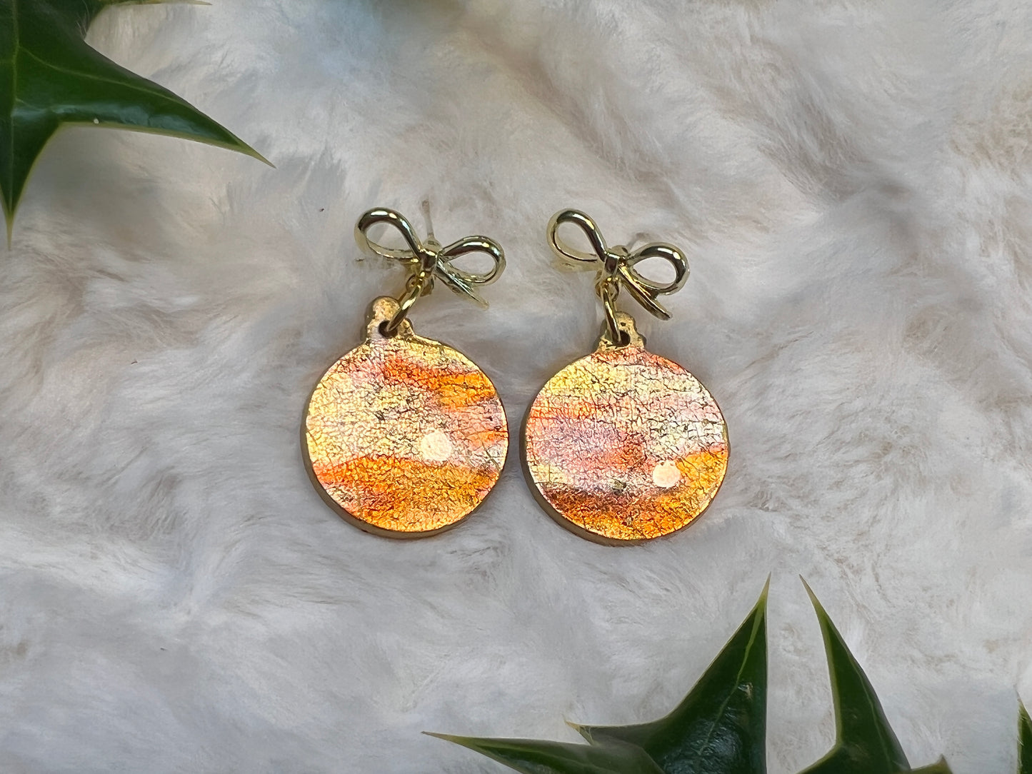 Small Ornament Drop Earrings