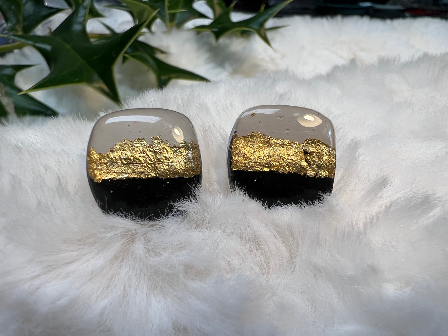 Rounded Square Holiday Studs