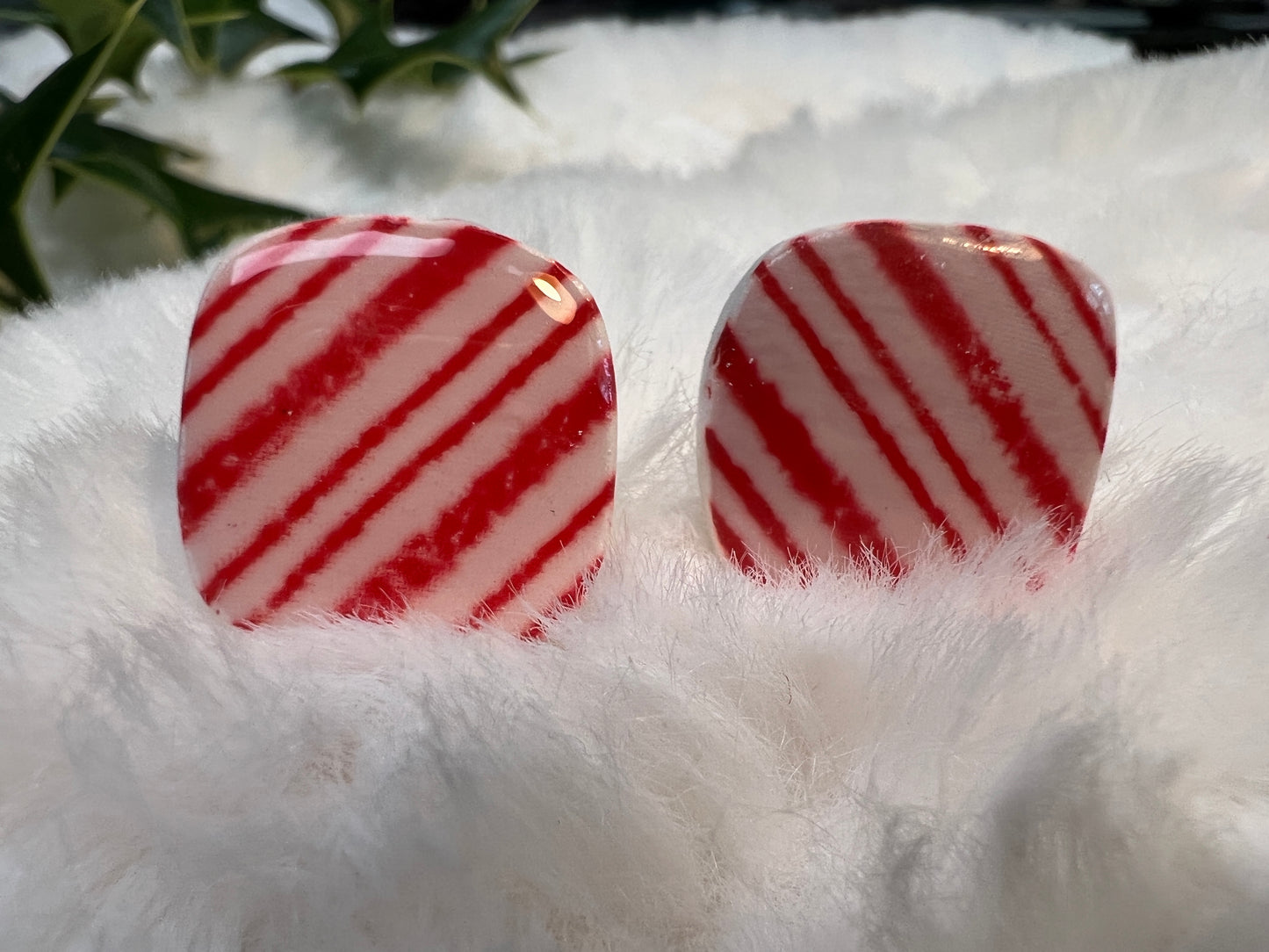 Rounded Square Holiday Studs