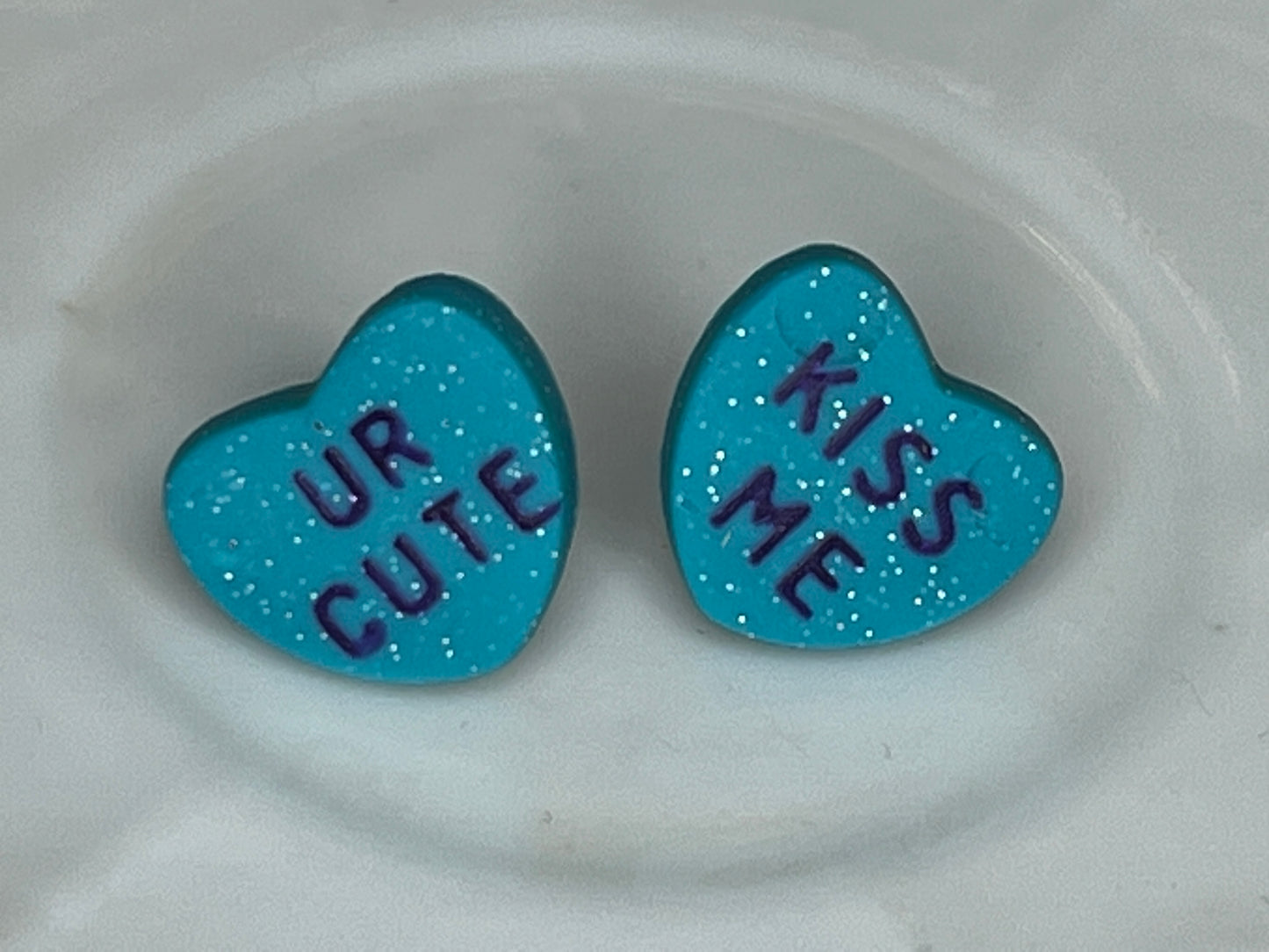 Conversation Heart Studs