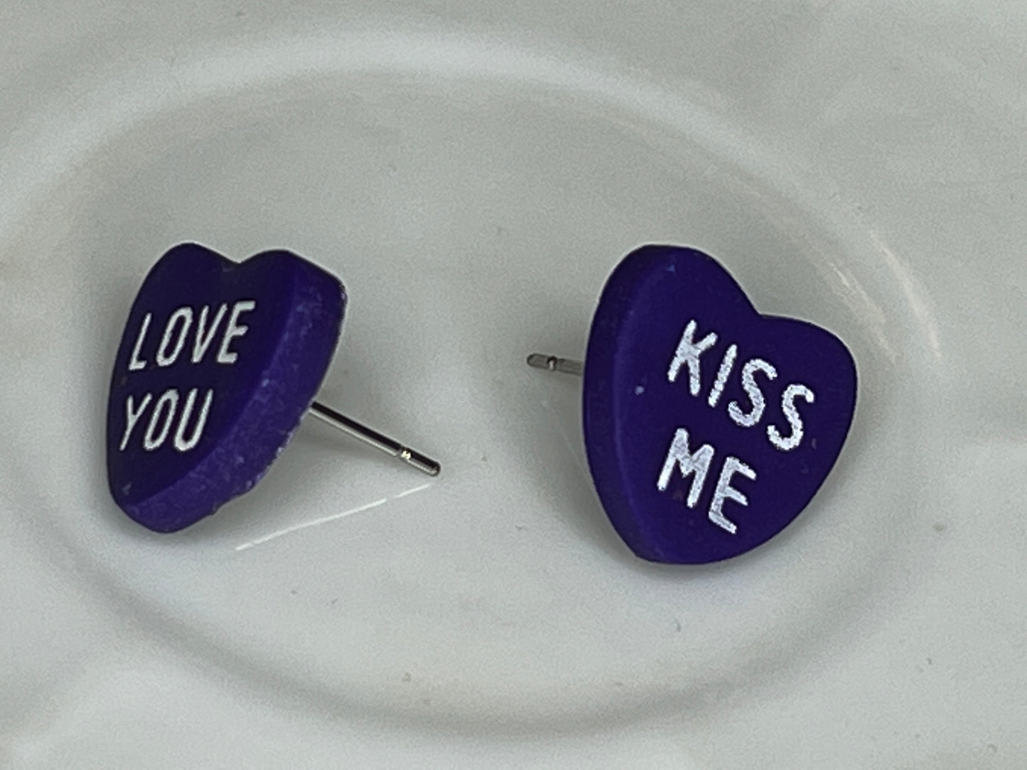 Conversation Heart Studs