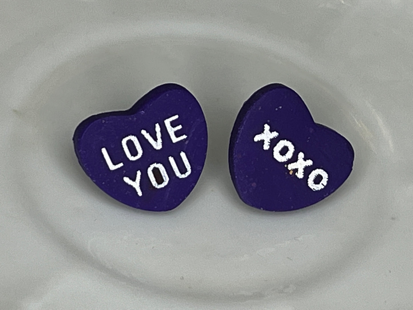 Conversation Heart Studs