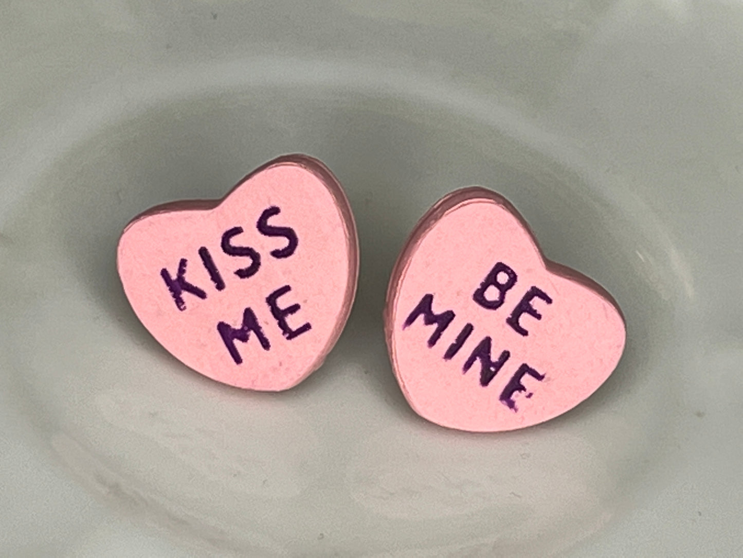 Conversation Heart Studs