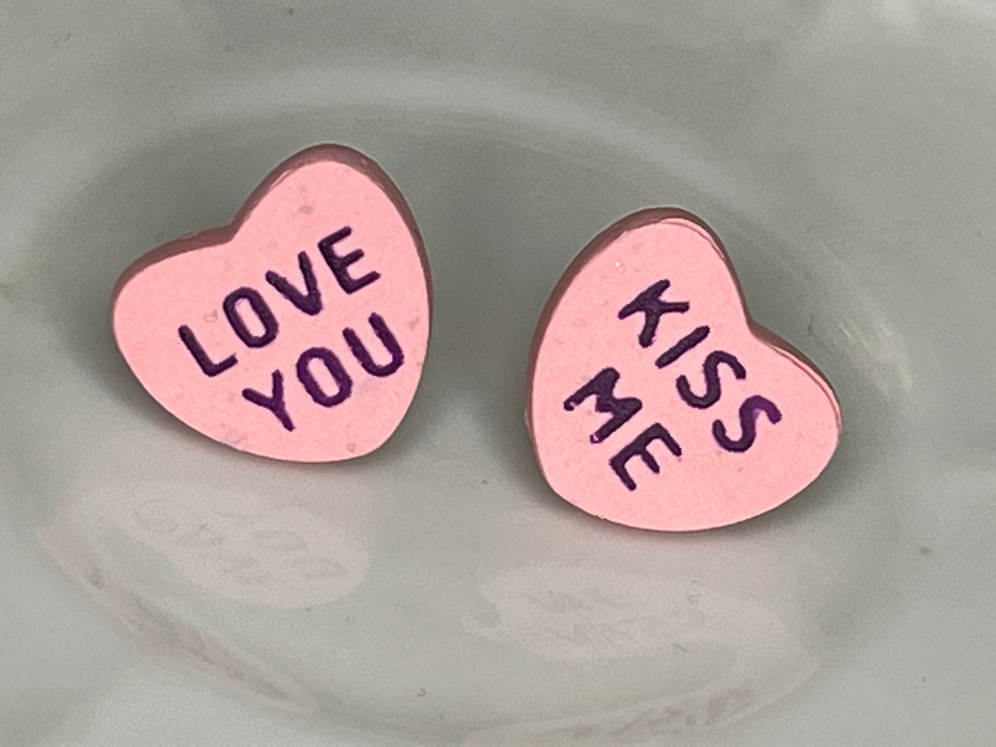 Conversation Heart Studs