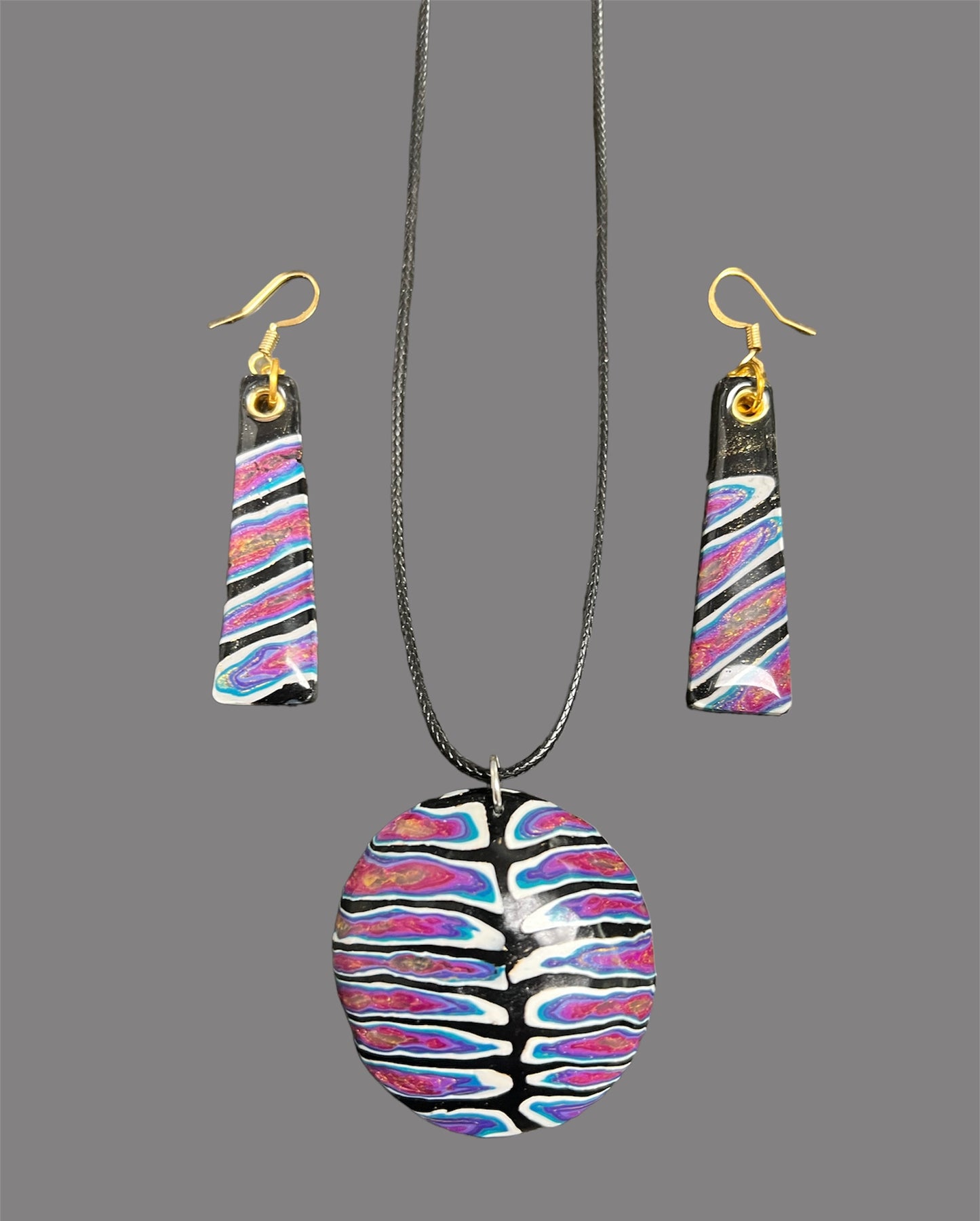 Multicolor Striped Jewelry Set